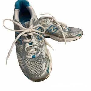 New Balance Womens Running Shoes Lace Up Size 6.5B 400 WR400WSB Silver Blue